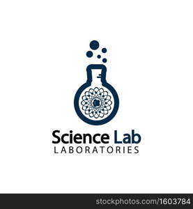 Science Lab logo.Laboratory Tube Logo Template Design Vector, Emblem, Design Concept, Creative Symbol, Icon