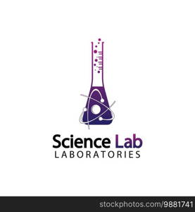 Science Lab logo.Laboratory Tube Logo Template Design Vector, Emblem, Design Concept, Creative Symbol, Icon