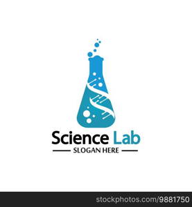 Science Lab logo.Laboratory Tube Logo Template Design Vector, Emblem, Design Concept, Creative Symbol, Icon