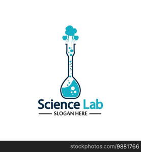 Science Lab logo.Laboratory Tube Logo Template Design Vector, Emblem, Design Concept, Creative Symbol, Icon