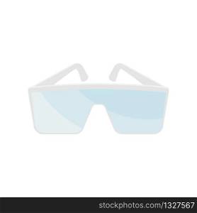 Science laboratory safety glasses equipment. vector illustration