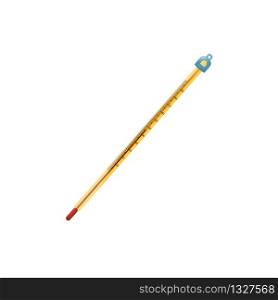 Science laboratory thermometer equipment. vector illustration