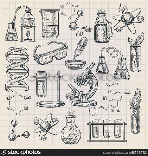 science shemistry sketch set