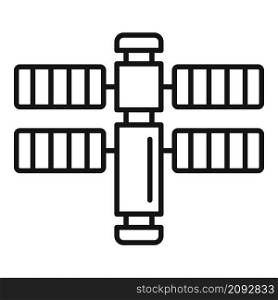 Science space station icon outline vector. Mars exploration. International space station. Science space station icon outline vector. Mars exploration