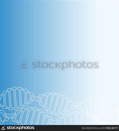 Science Template Design Card, Wallpaper, Banner with a DNA molecules of Backdrop - vector Science Template Design Card, Wallpaper, Banner with a DNA molecules of Backdrop - vector