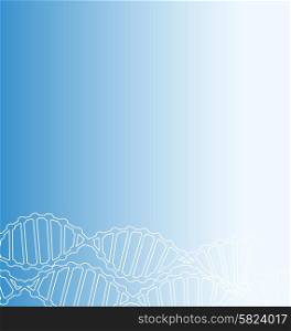 Science Template Design Card, Wallpaper, Banner with a DNA molecules of Backdrop - vector Science Template Design Card, Wallpaper, Banner with a DNA molecules of Backdrop - vector