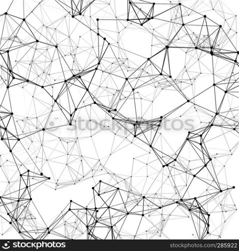 Science vector texture. 3d dna minimalistic structure vector chemistry background. Atom network molecular graphic illustration. Science vector texture. 3d dna minimalistic structure vector chemistry background