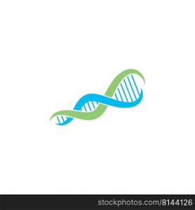 scientific Dna logo vector icon illustration design 