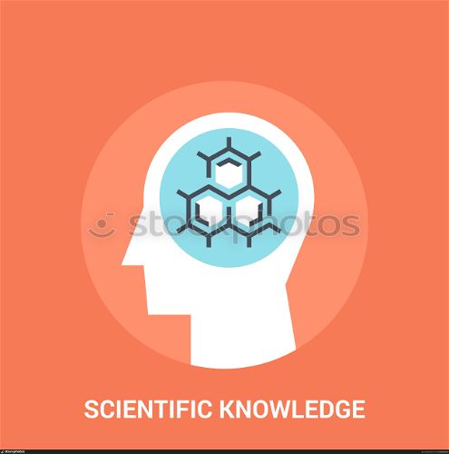 scientific knowledge icon concept. Abstract vector illustration of scientific knowledge icon concept