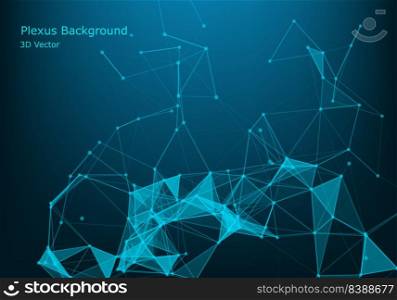 Scientific molecule background for medicine, science, technology, chemistry. Waves flow. Wallpaper or banner with a DNA molecules. Vector geometric dynamic illustration