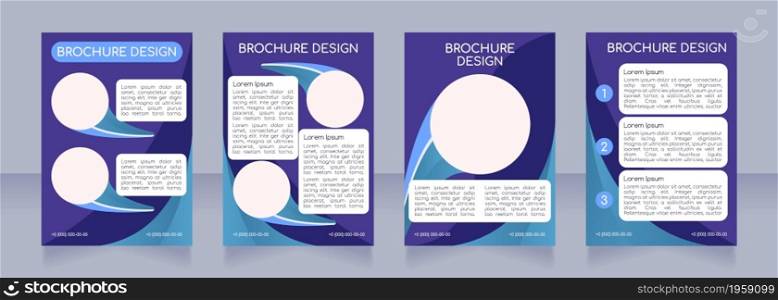 Scientific project presentation blank brochure layout design. Vertical poster template set with empty copy space for text. Premade corporate reports collection. Editable flyer paper pages. Scientific project presentation blank brochure layout design