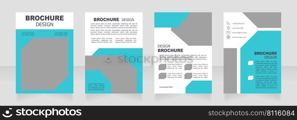 Scientific researching in virology to get antidot blank brochure design. Template set with copy space for text. Premade corporate reports collection. Editable 4 paper pages. Arial font used. Scientific researching in virology to get antidot blank brochure design