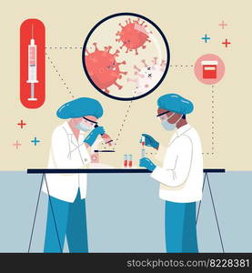 scientist at work coronavirus vaccine cure