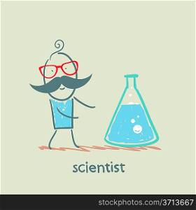 scientistscientist with test tube