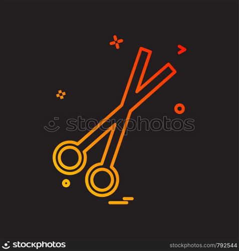 Scissor icon design vector