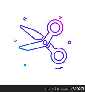 Scissor icon design vector