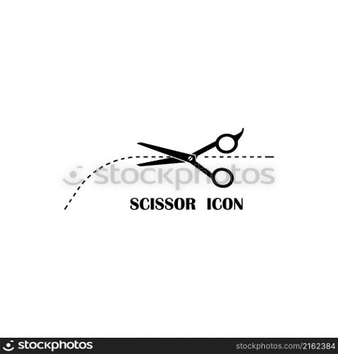 scissor icon vector illustration logo design.