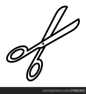 Scissor icon vector sign and symbol on trendy design