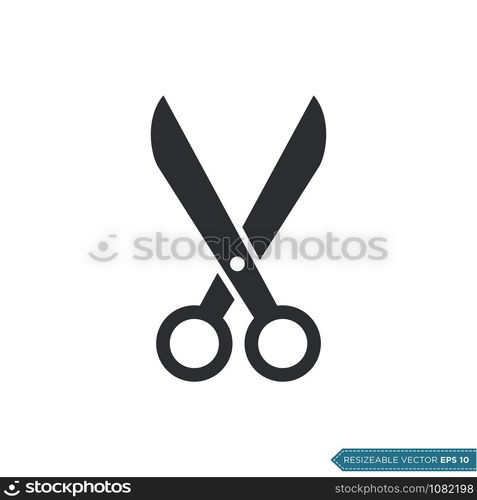 Scissor Icon Vector Template Illustration Design