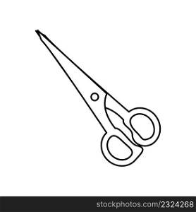 Scissor line icon