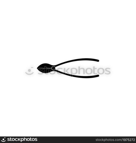 Scissors and hairbrush graphic icon. Sign crossed scissors and hairbrush isolated on white background. Barbershop symbols. Vector illustration
