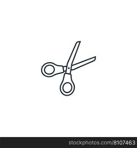 Scissors creative icon from stationery icons Vector Image