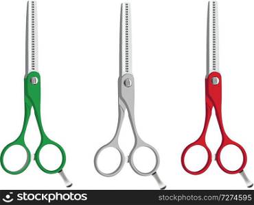 scissors for barbershop tricolor