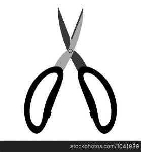 Scissors for paper with handles. Vector illustration isolated on white. Scissors for paper with handles. Vector illustration isolated on white.