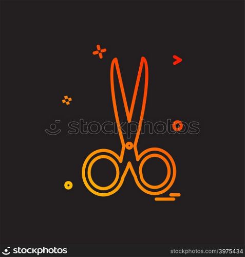 Scissors Icon design vector
