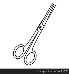 Scissors icon. Outline illustration of scissors vector icon for web. Scissors icon, outline style