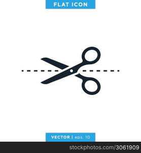 Scissors Icon Vector Design Template
