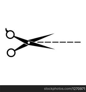 scissors illustration logo vector design