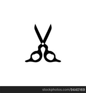 Scissors Logo, Cutting Tools Vector, Barbershop Razor Scissors Simple Design, Illustration Template Icon