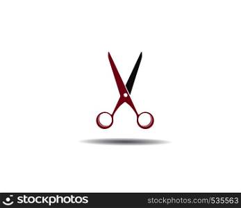 Scissors logo vector icon design