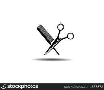 Scissors logo vector icon design