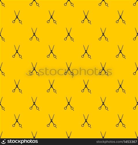 Scissors pattern seamless vector repeat geometric yellow for any design. Scissors pattern vector