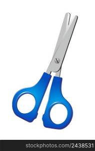 Scissors realistic vector illustration. Stationery concept. Design element for banners, posters, leaflets and brochures.