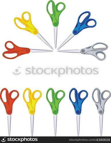 scissors set in color 01