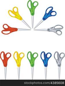 scissors set in color 01