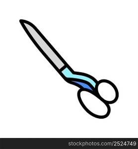 scissors tool color icon vector. scissors tool sign. isolated symbol illustration. scissors tool color icon vector illustration
