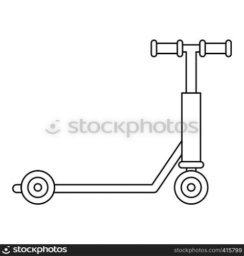 Scooter icon. Outline illustration of scooter vector icon for web. Scooter icon, outline style