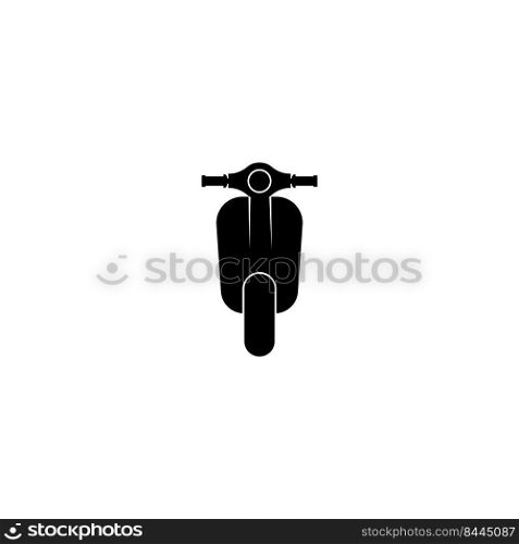 Scooter icon vector, filled flat sign, solid pictogram isolated on white. Delivery symbol, logo illustration. Pixel perfect graphics