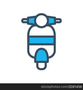 scooter icon vector flat design
