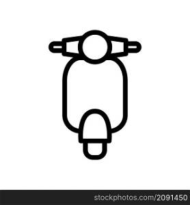 scooter line icon