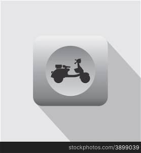 scooter motorcycle icon theme vector art illustration. scooter motorcycle icon