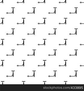 Scooter pattern seamless in simple style vector illustration. Scooter pattern vector