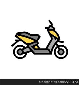 scooter transport color icon vector. scooter transport sign. isolated symbol illustration. scooter transport color icon vector illustration