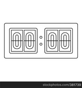 Scoreboard icon. Outline illustration of scoreboard vector icon for web. Scoreboard icon, outline style