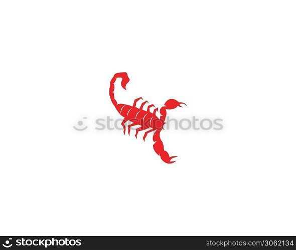 Scorpion icon and symbol vector illustration on white background