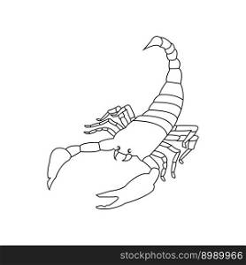 scorpion icon vector illustration logo design